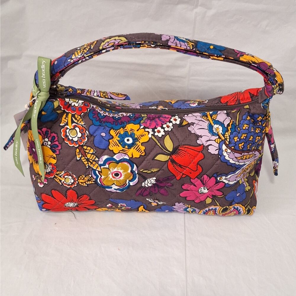 Very Bradley Roxbury Crescent Shoulder Bag in Colorful Bouquet Pattern